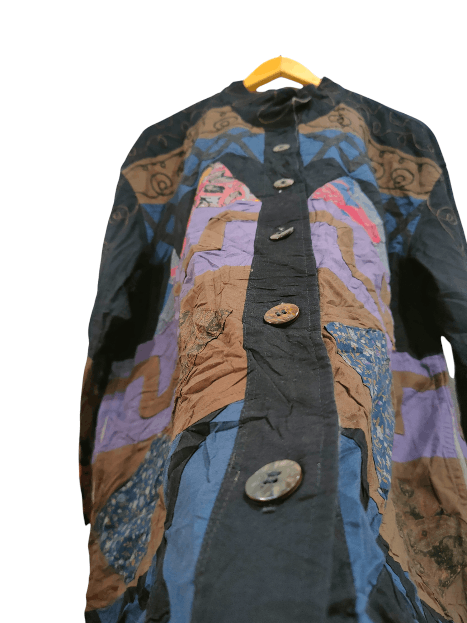Japanese Brand Japanese Patchwork Button Up Jacket Size US L / EU 52-54 / 3 - 7 Thumbnail