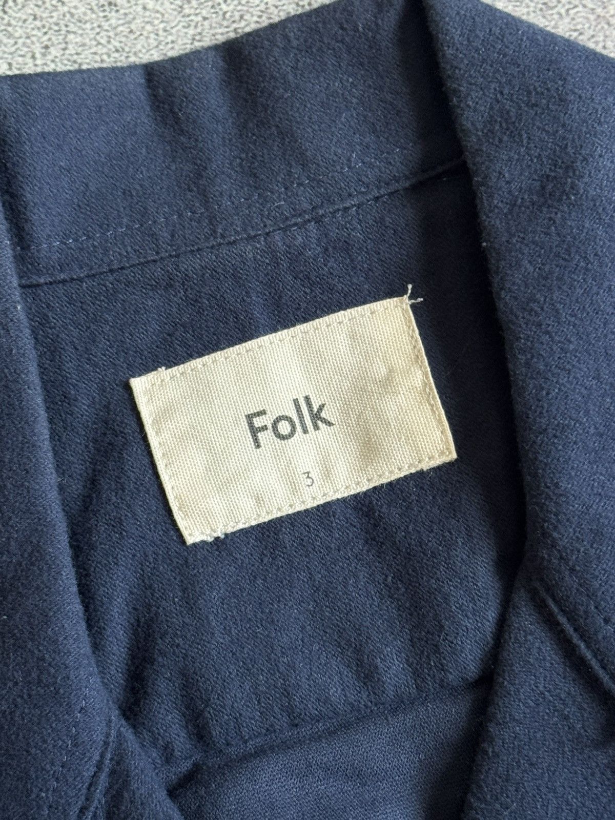Folk Folk 3 button up overshirt long sleeve shirt light jacket Size US M / EU 48-50 / 2 - 5 Thumbnail