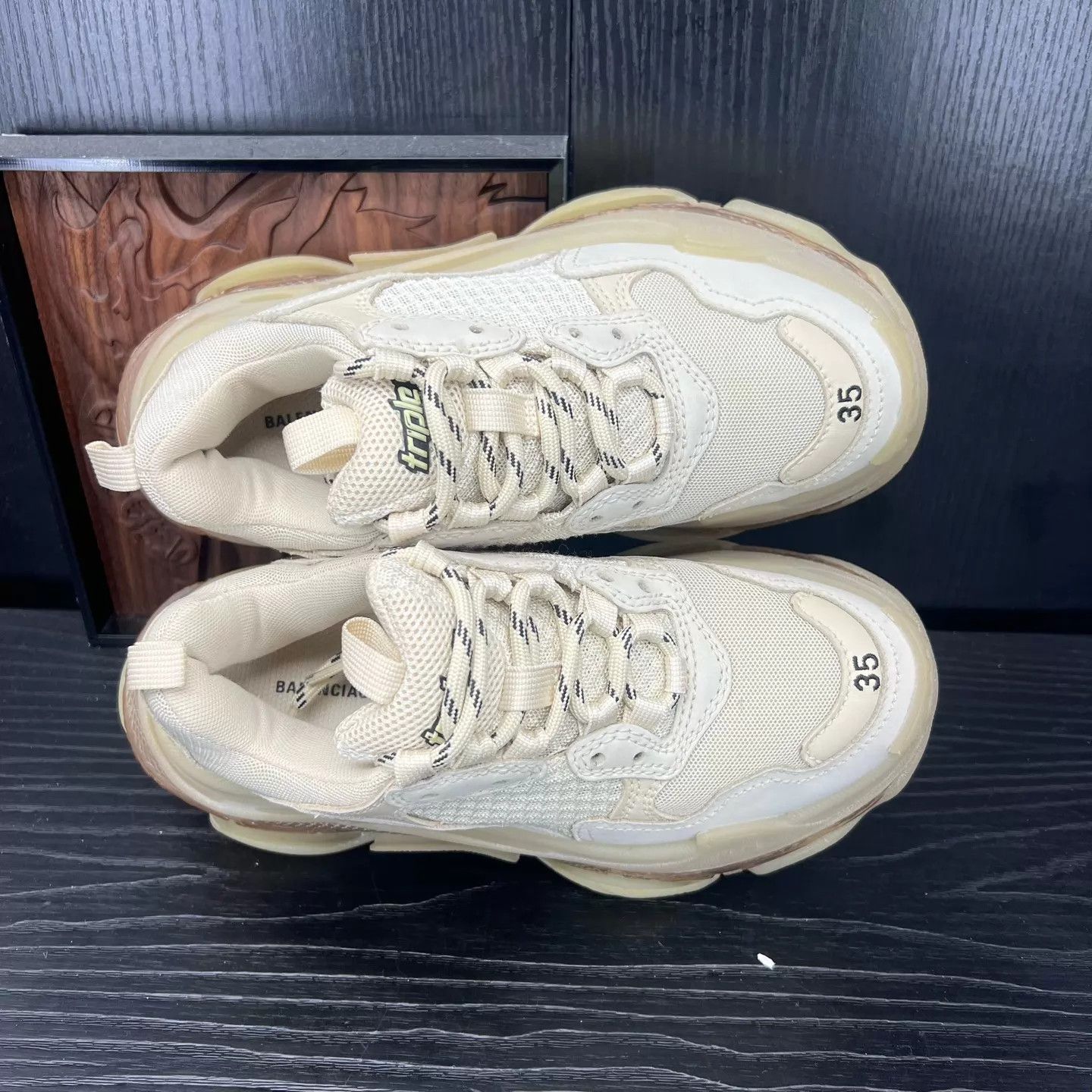 Balenciaga Balenciaga Triples Beige 35 Like New Size US 5 / IT 35 - 8 Thumbnail
