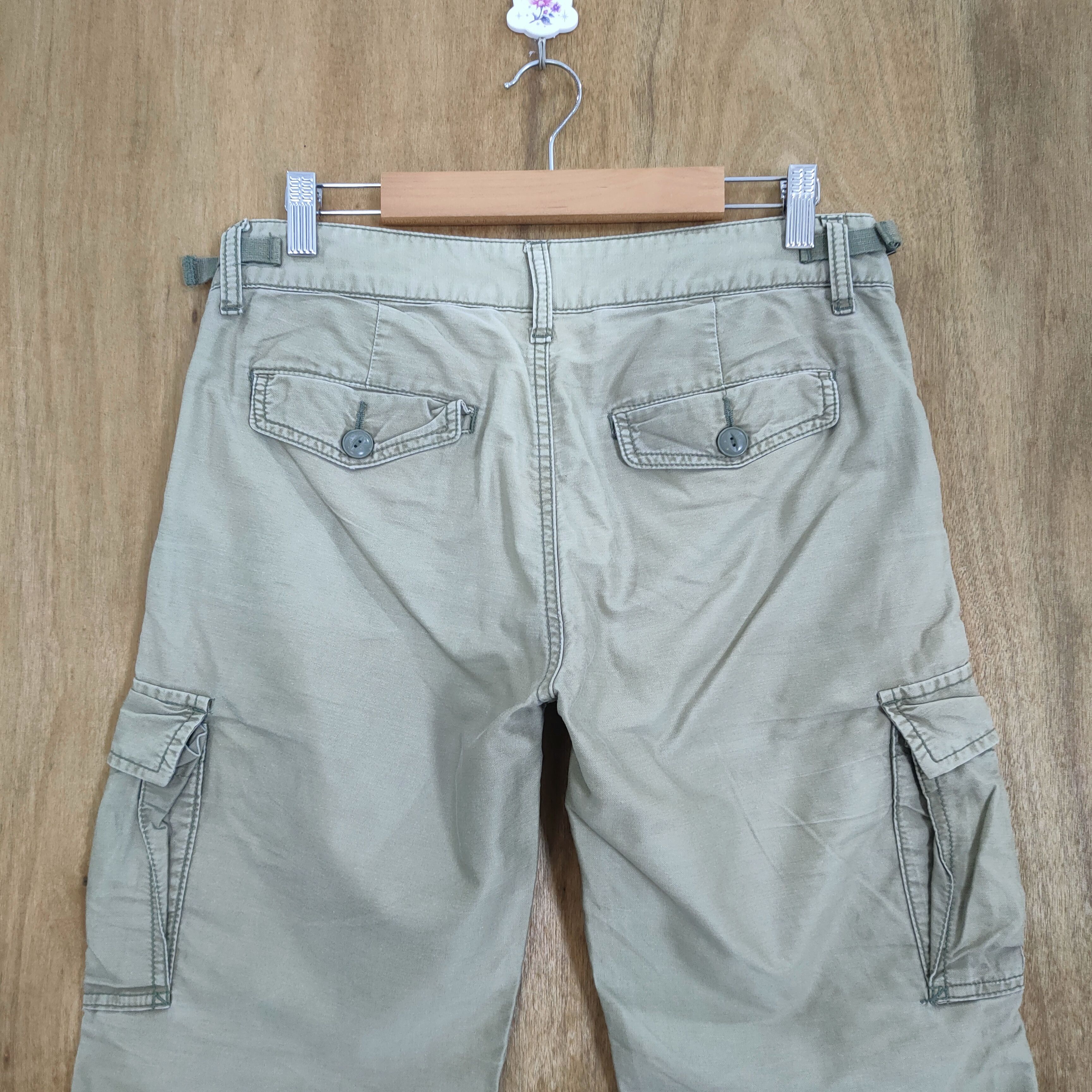 Japanese Brand HONEYSUCKLE MINT GREEN CARGO PANTS Size US 29 - 8 Thumbnail