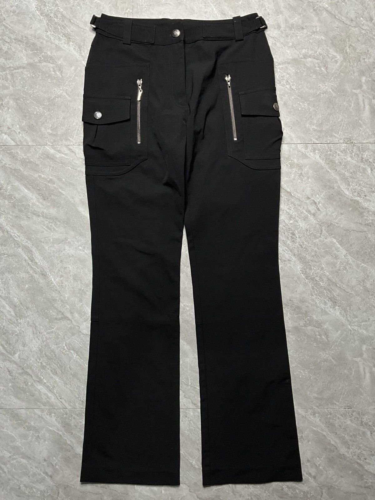 John Galliano John Galliano F/W 03 Flared Wool Belted Multi Pocket