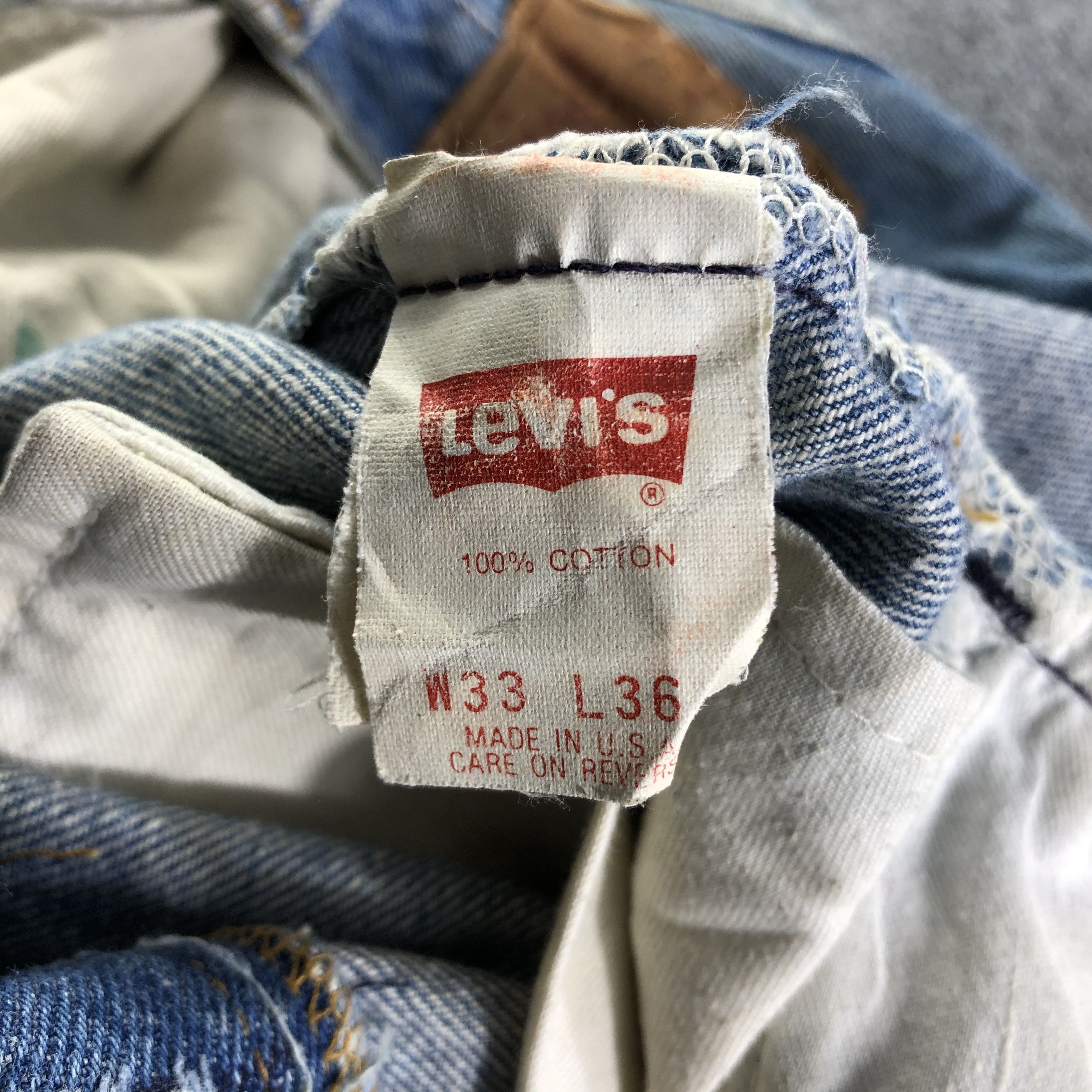 Levi's 90s Vintage Light Wash Levis 501 Jeans-J3869 Size US 31 - 11 Thumbnail