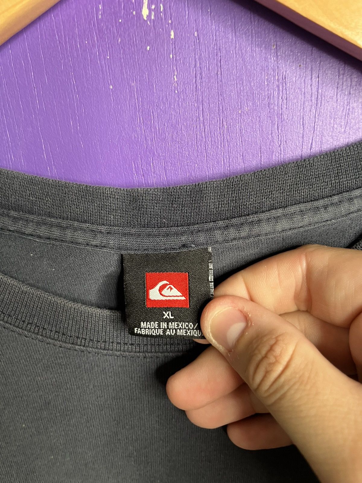 Quiksilver × Vintage Vintage 00s Quicksilver box logo faded t-shirt Size US XL / EU 56 / 4 - 4 Thumbnail