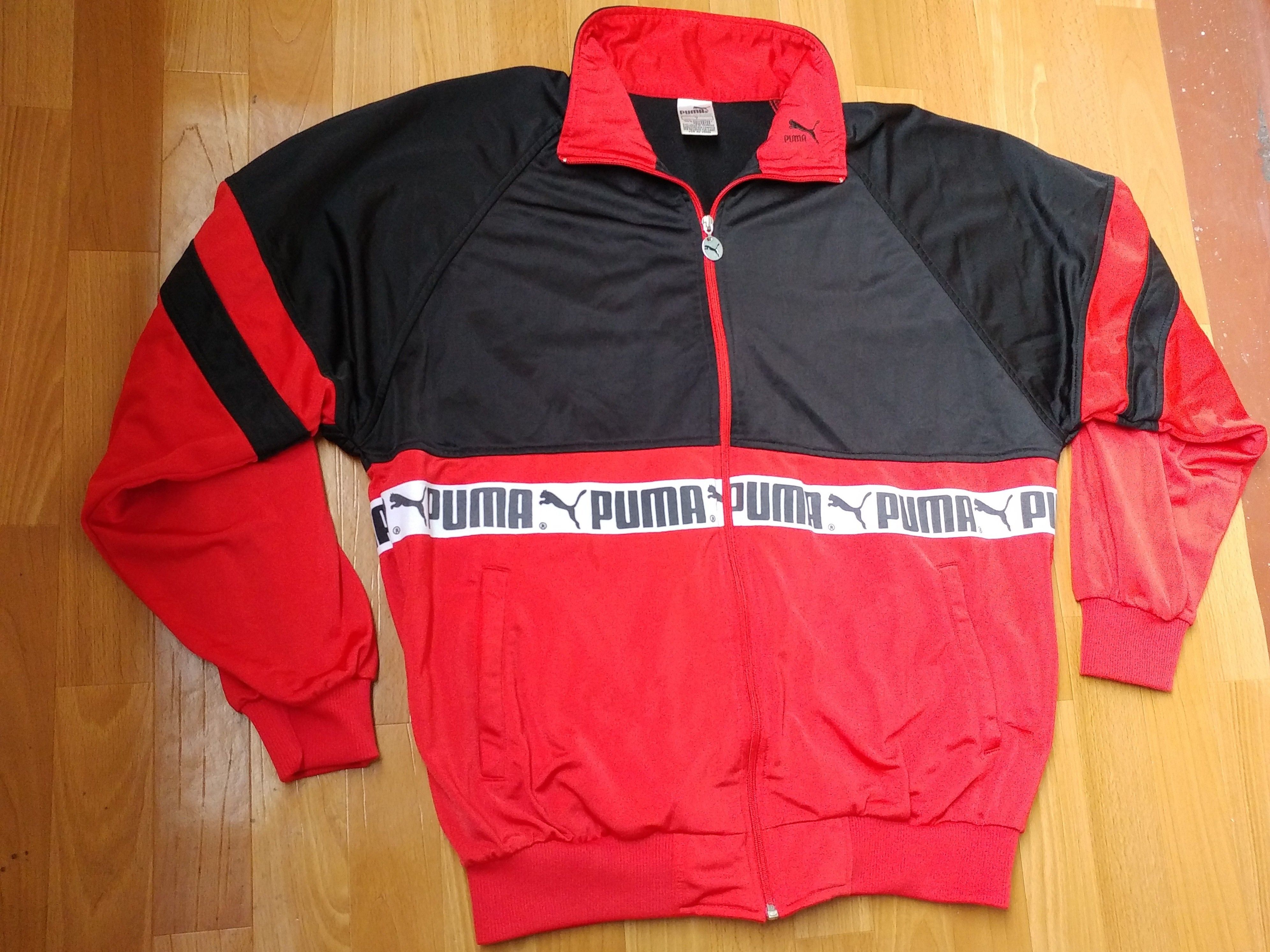 Puma × Vintage PUMA jacket, vintage track top 90s hip-hop clothing, 1990s L Size US L / EU 52-54 / 3 - 3 Thumbnail