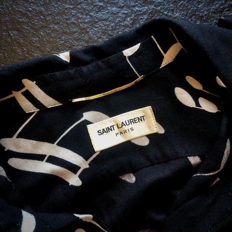 Saint Laurent Paris Saint Laurent Paris Saint Laurent Music Note Long Shirt Dr Size US M / EU 48-50 / 2 - 2 Thumbnail