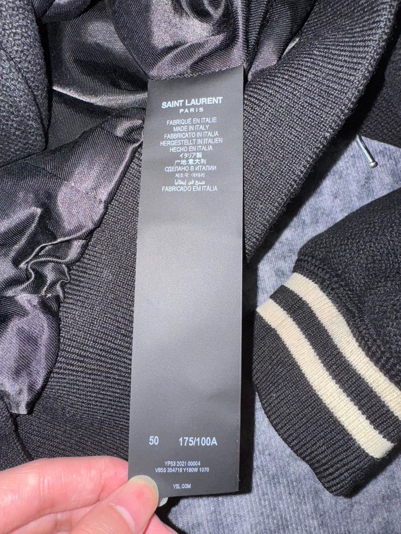 Saint Laurent Paris saint Laurent paris21fw patchwork black and white Teddy ja Size US M / EU 48-50 / 2 - 8 Thumbnail