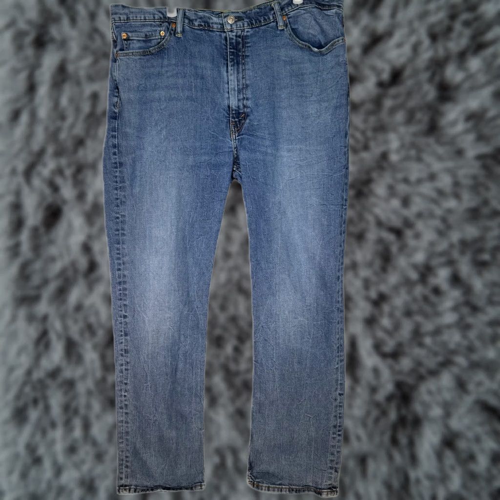 Levi's Levi’s 514 Jeans Men’s 42x32 Blue Denim Straight Mid Rise Regular Fit Styled Clothing Size US 42 / EU 58 - 1 Thumbnail