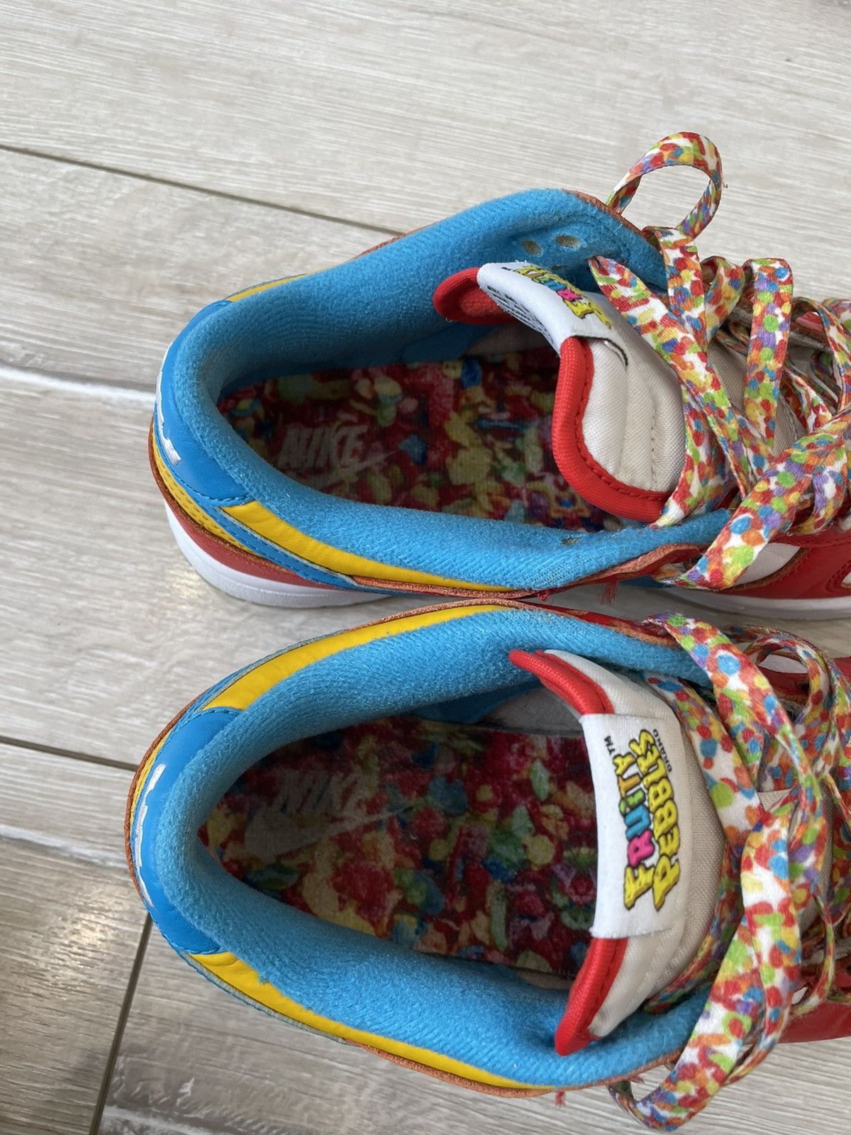 Nike Size 6 - Nike Dunk Low x LeBron James x Fruity Pebbles Red6 Size US 6 / IT 36 - 11 Thumbnail