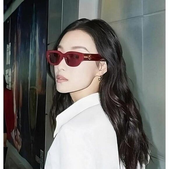 Gucci NEW GUCCI SUNGLASSES GG1558SK 005 BURGUNDY WOMEN EYEWEAR Size ONE SIZE - 3 Thumbnail