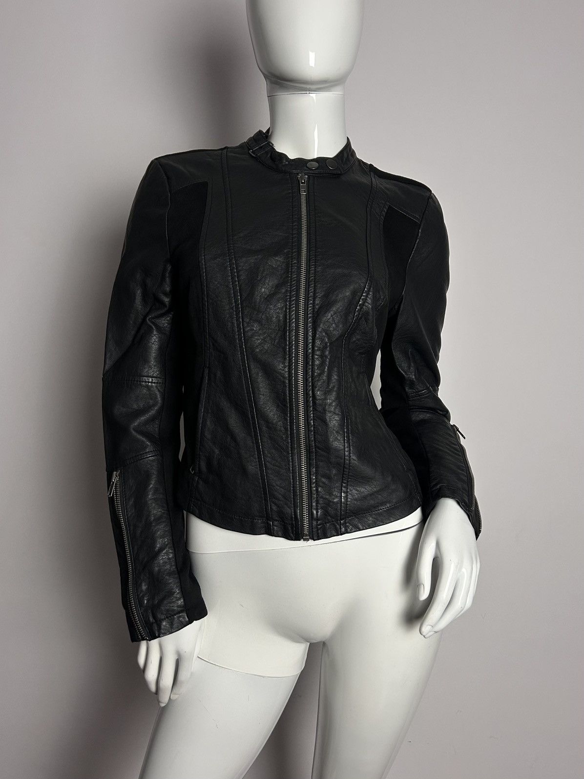 Other Insane vintage leather biker jacket Size S / US 4 / IT 40 - 6 Thumbnail