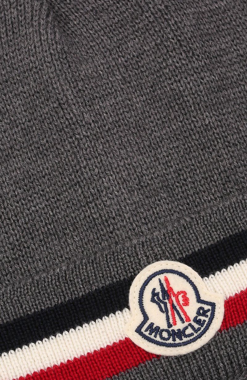 Moncler Moncler grey wool beanie made in Italy Size ONE SIZE - 4 Thumbnail