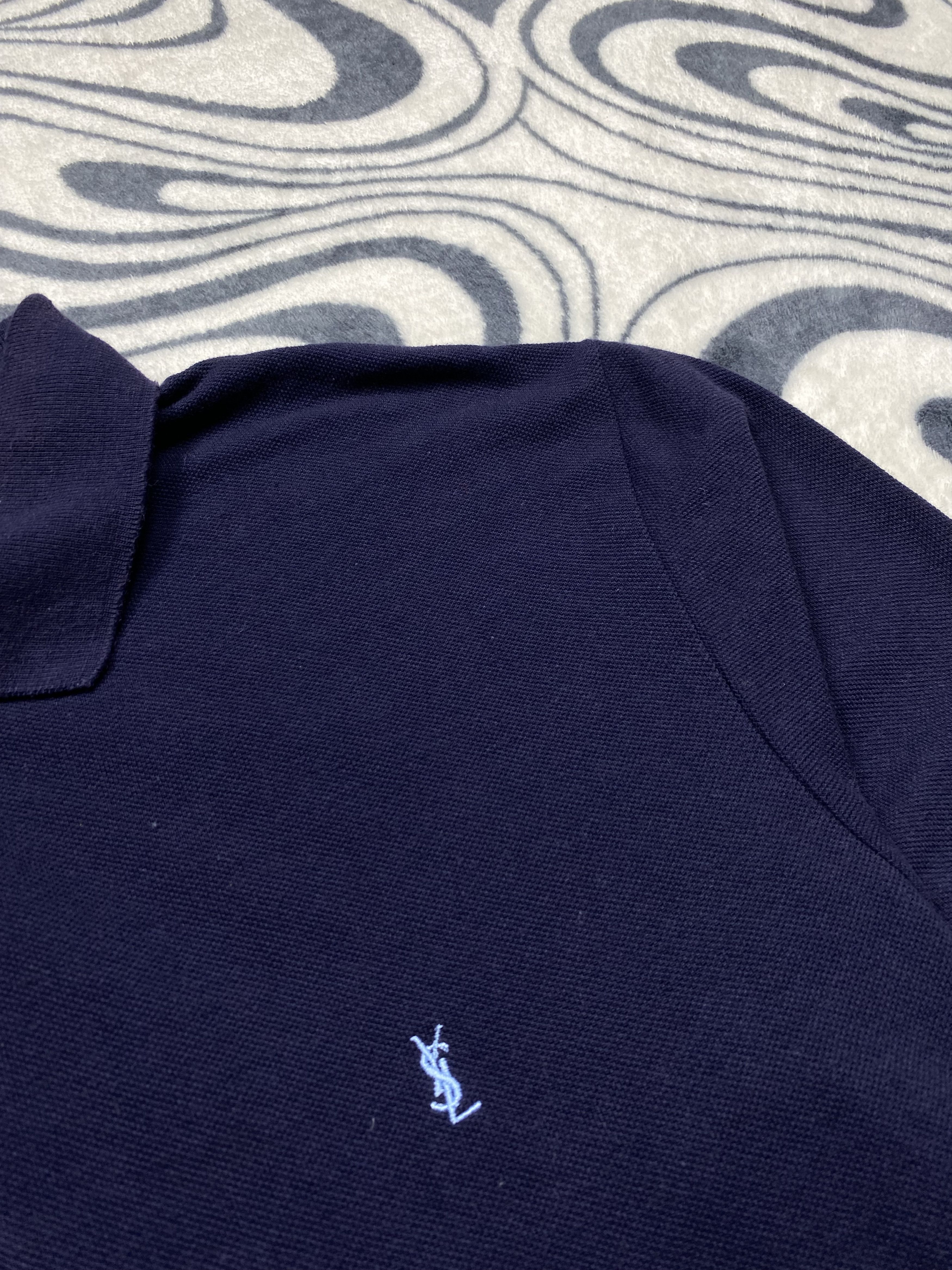 Yves Saint Laurent Yves Saint Laurent YSL Vintage Mens Polo Shirt Y2K Size US L / EU 52-54 / 3 - 3 Thumbnail