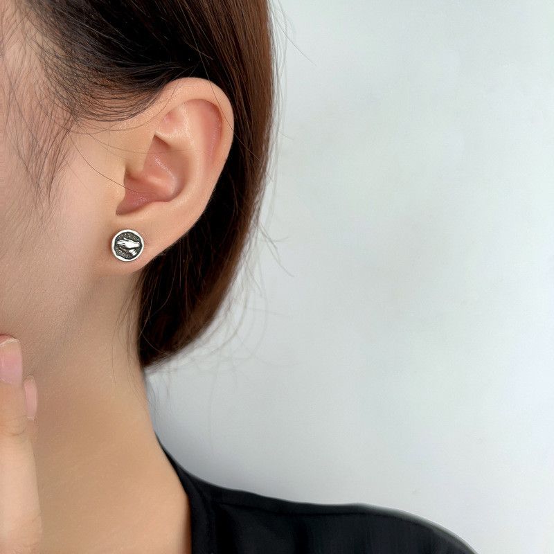 Jewelry × Sterling Silver Crazy Earrings One Pairs Chrome Jewelry Size ONE SIZE - 1 Thumbnail