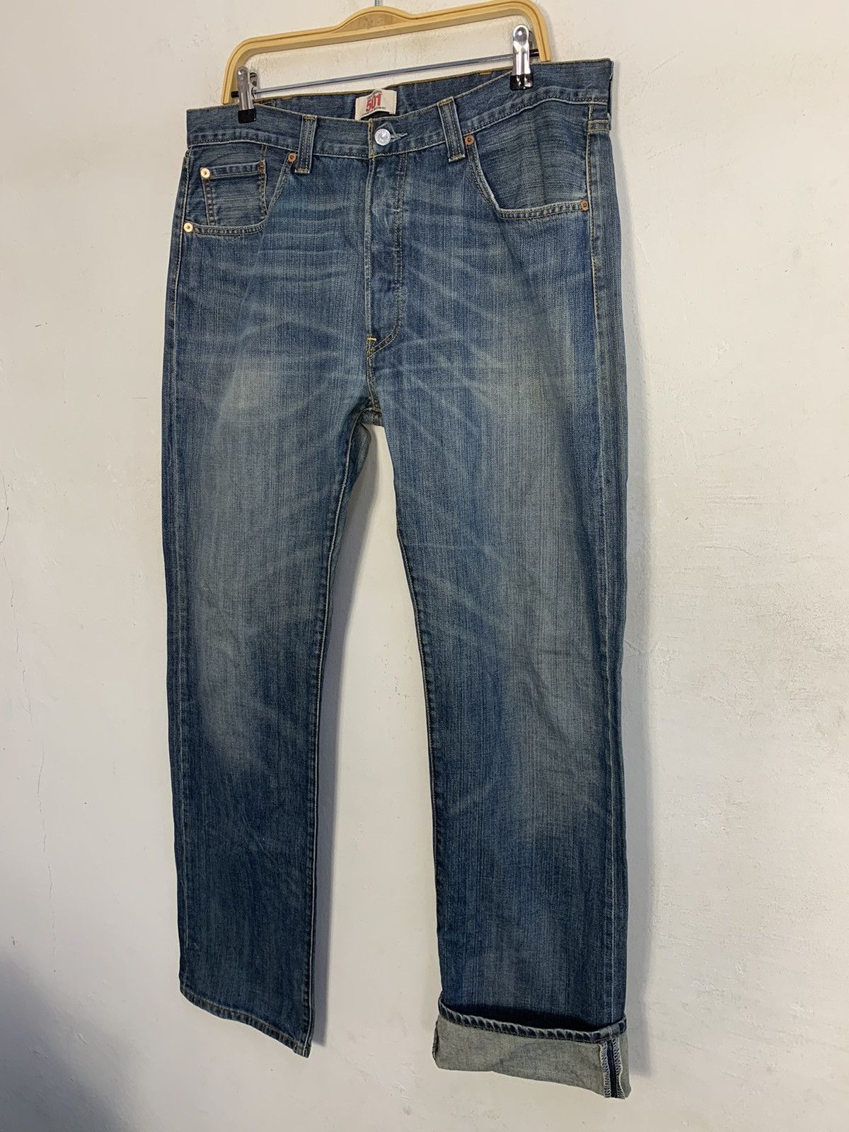 Levi's 90s Levi’s Strauss Lot 501 Regular Cut Buttonfly Indigo Jean Size US 36 / EU 52 - 5 Thumbnail