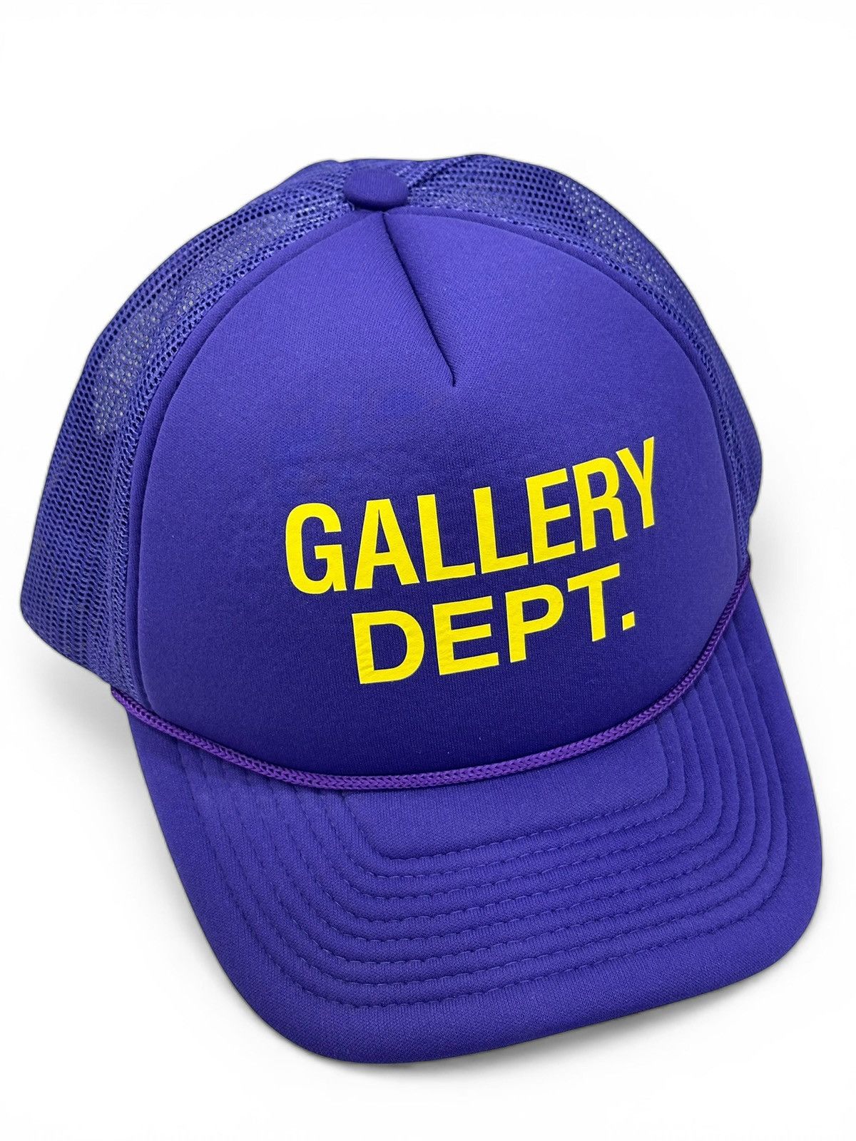 Gallery Dept. Gallery Dept. Purple Yellow Trucker Hat Size ONE SIZE - 3 Thumbnail