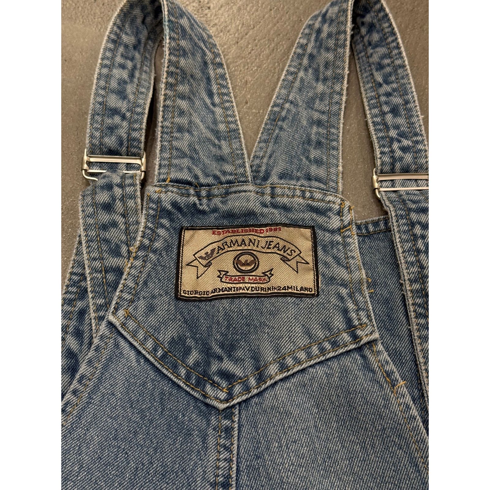 Giorgio Armani 1990s Armani denim jumpsuit Size 36" / US 14 / IT 50 - 3 Thumbnail