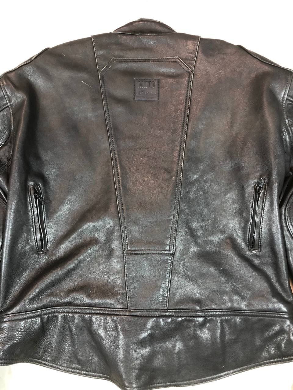Other Moto Line Racing Biker Leather Jacket Black Style Size US XL / EU 56 / 4 - 8 Thumbnail