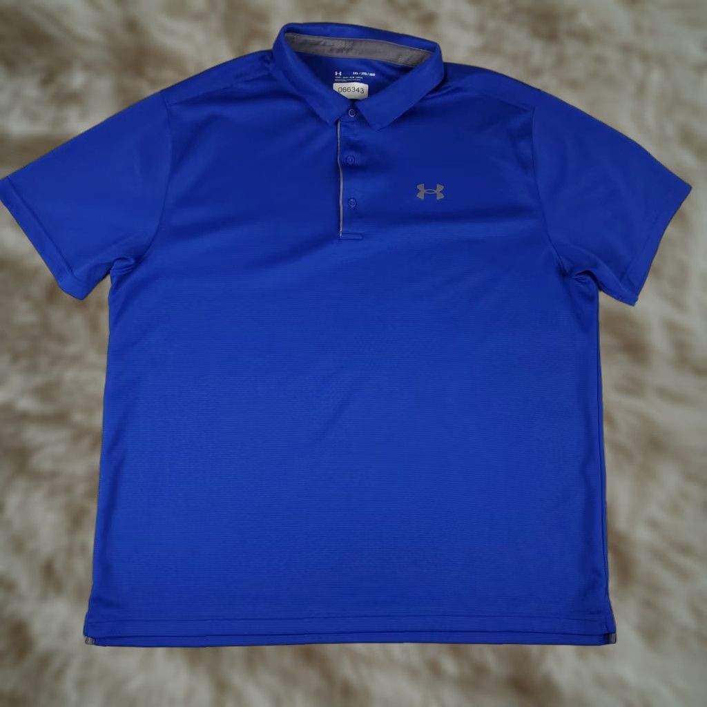 Under Armour Under Armour Polo Shirt Mens 3XL Blue Golf Casual Short Sleeve Polo Shirt Mens 3XL Blue Golf Casual Shirt Under Armour Polo Size US XXL / EU 58 / 5 - 1 Thumbnail