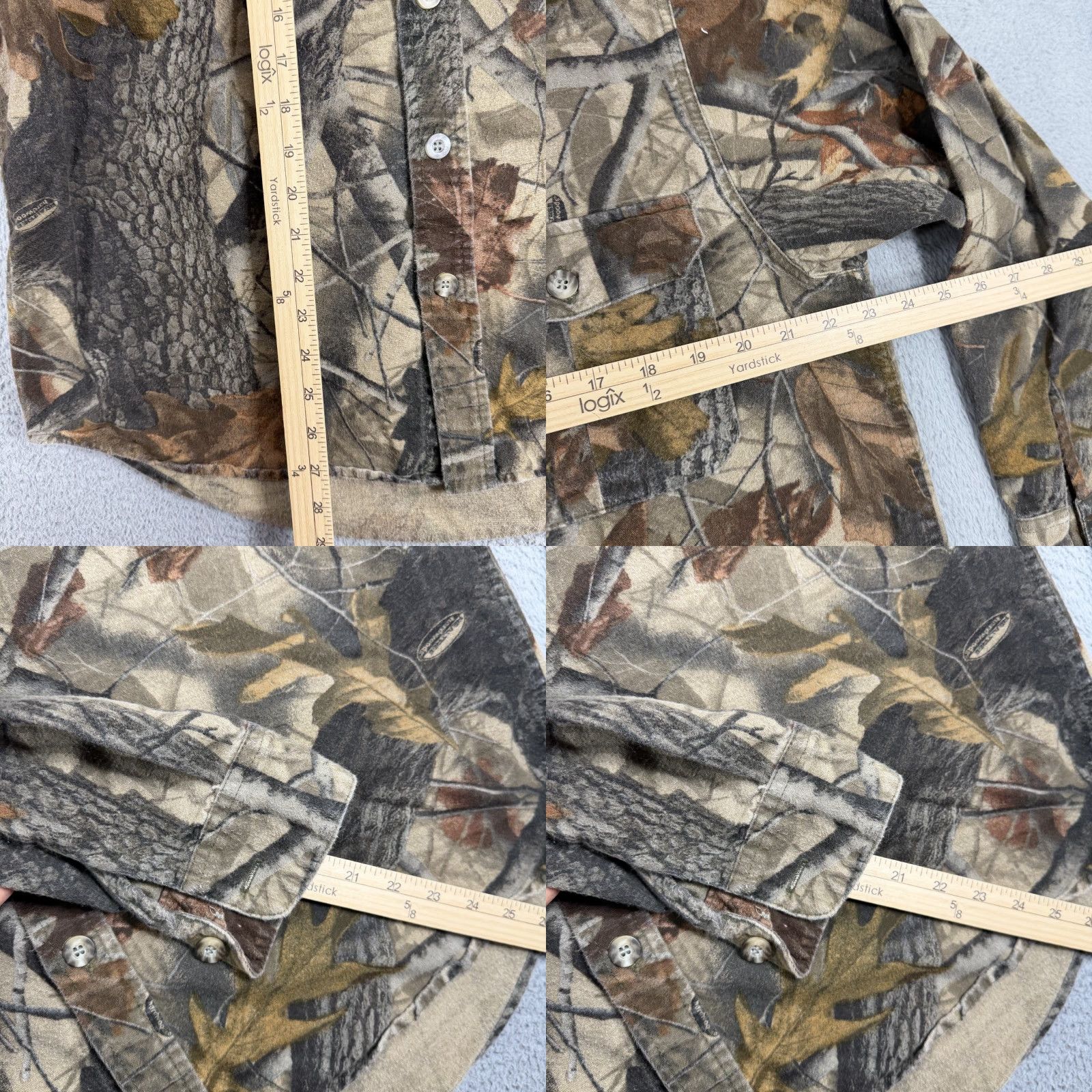 Realtree Wells Creek Shirt Mens Size Large Button Up Hunting Camping Realtree Camouflage Vintage All Seasons Long Sleeve Beig e 100% Cotton Size US L / EU 52-54 / 3 - 8 Thumbnail