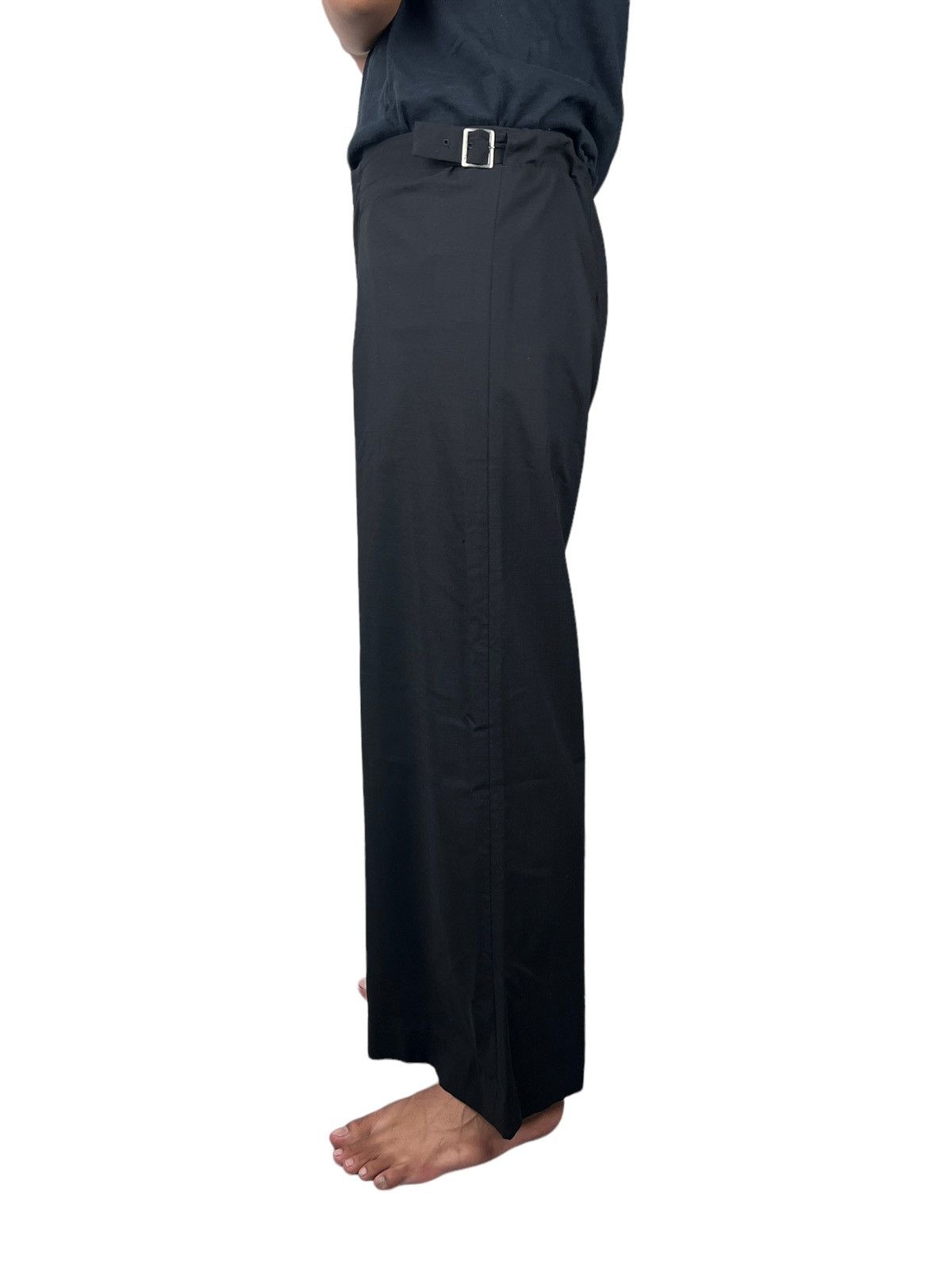 Yohji Yamamoto Vintage Yohji Yamamoto Wide Leg Wool Trousers Size US 33 - 17 Thumbnail