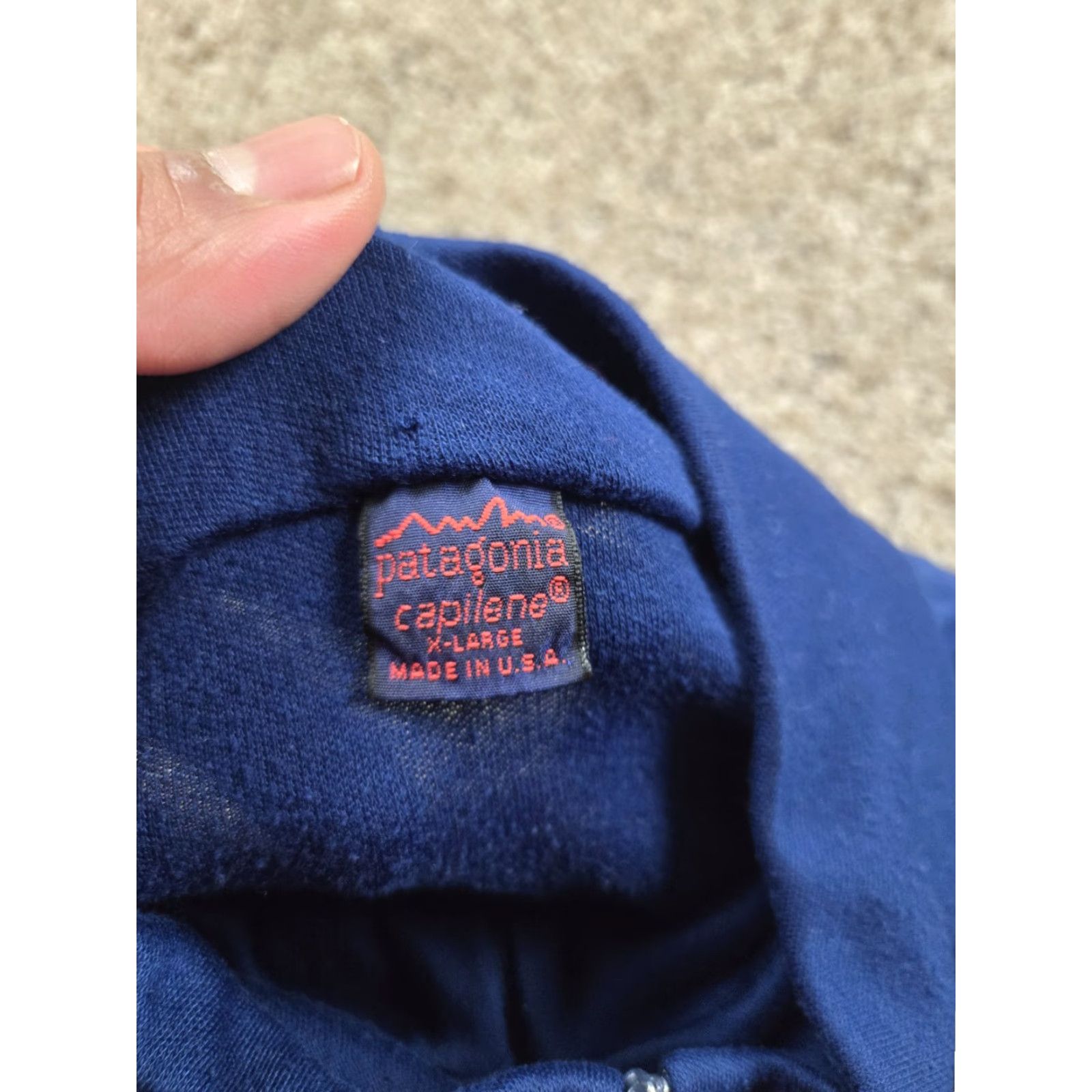 Patagonia VINTAGE Patagonia Capilene Shirt Mens XL Blue Long Sleeve Base Layer 1/4 Zip USA Size US XL / EU 56 / 4 - 5 Thumbnail