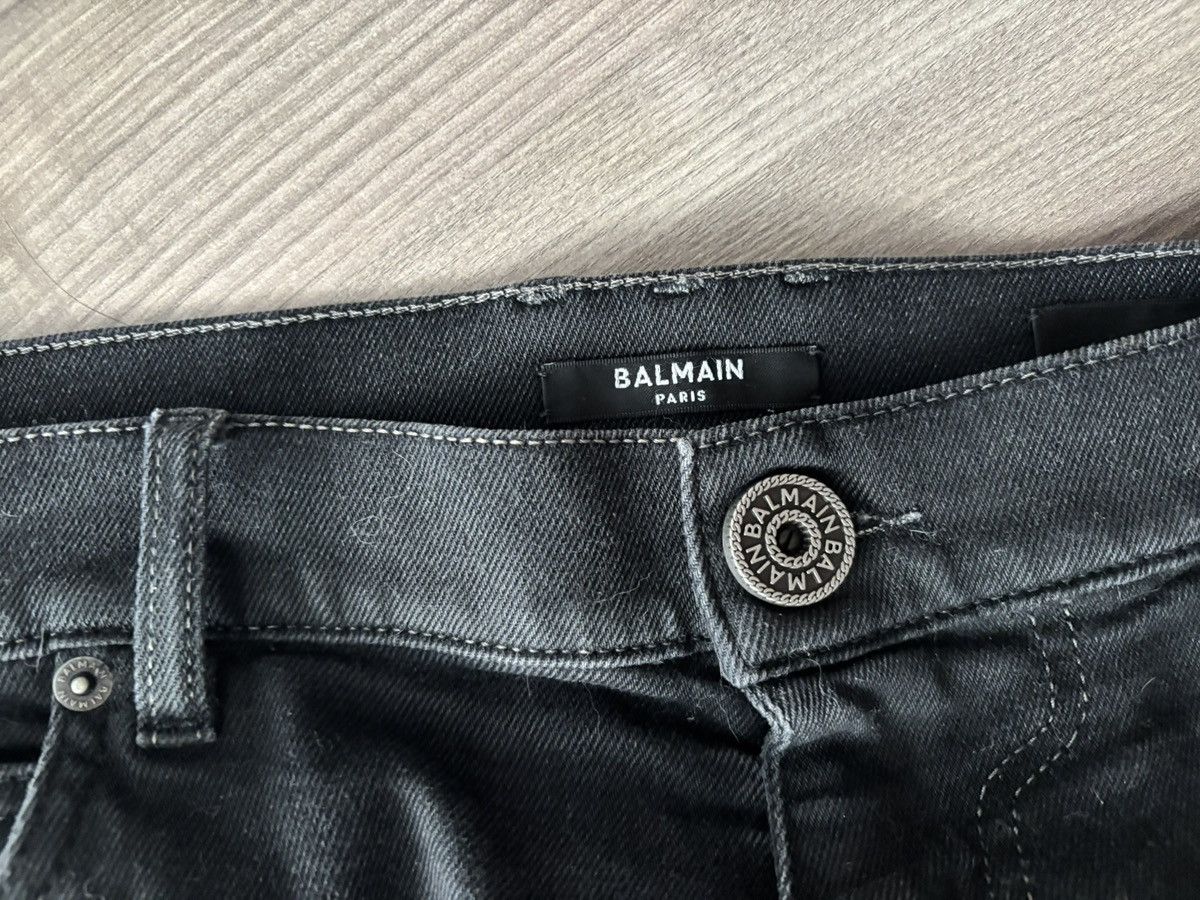 Balmain Balmain Logo-embroidered straight-leg jeans Size US 32 / EU 48 - 4 Thumbnail