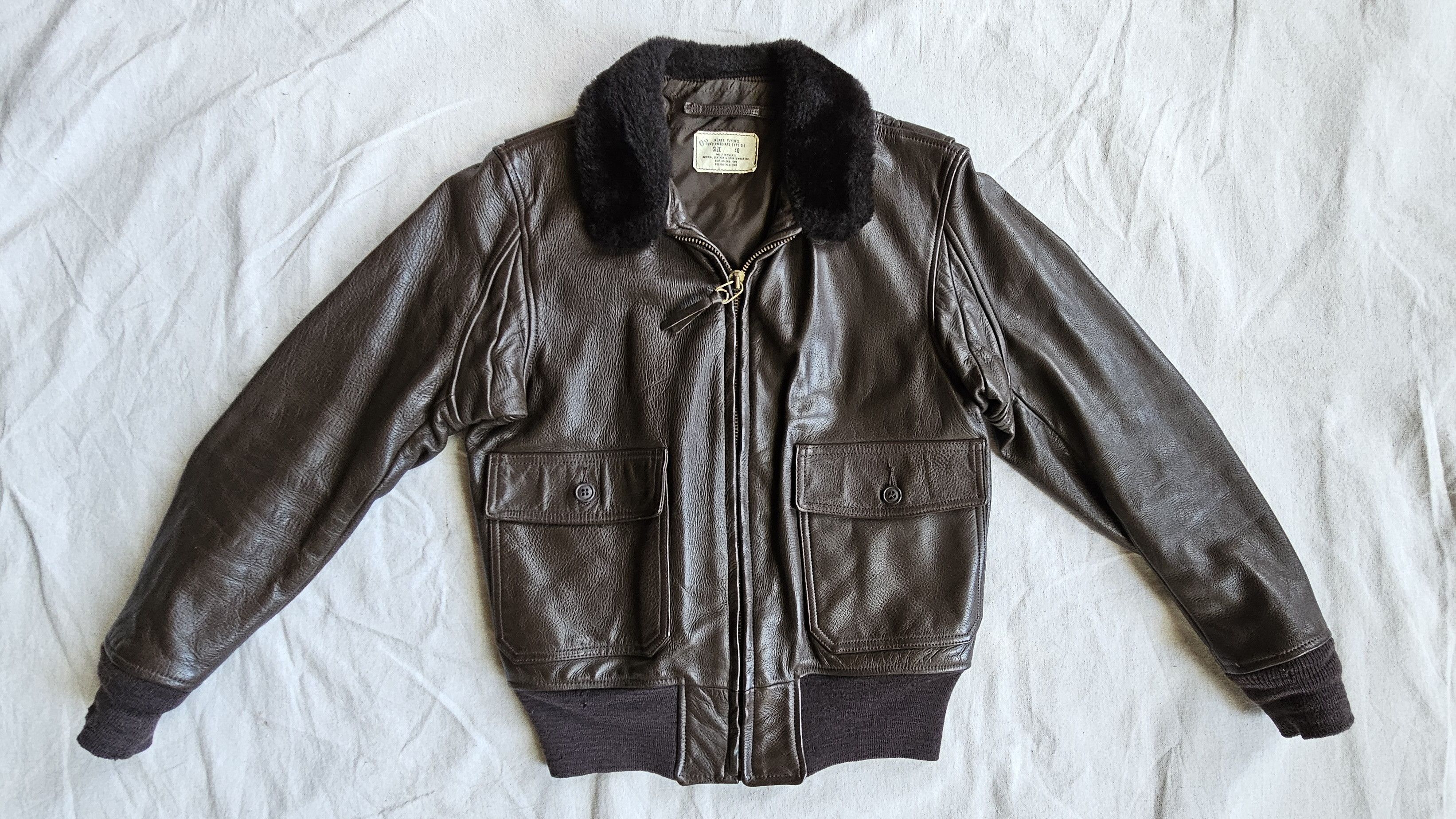 Other Vintage 1976 USN G-1 Flight Jacket Size US M / EU 48-50 / 2 - 1 Thumbnail
