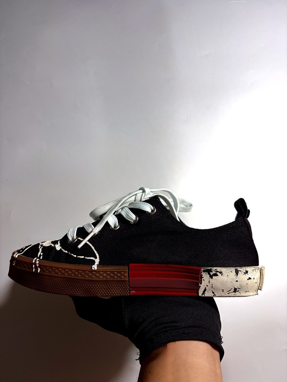 Maison Margiela M A I S O N M A R G I E L A paint splatted sneakers Size US 8 / IT 38 - 9 Thumbnail