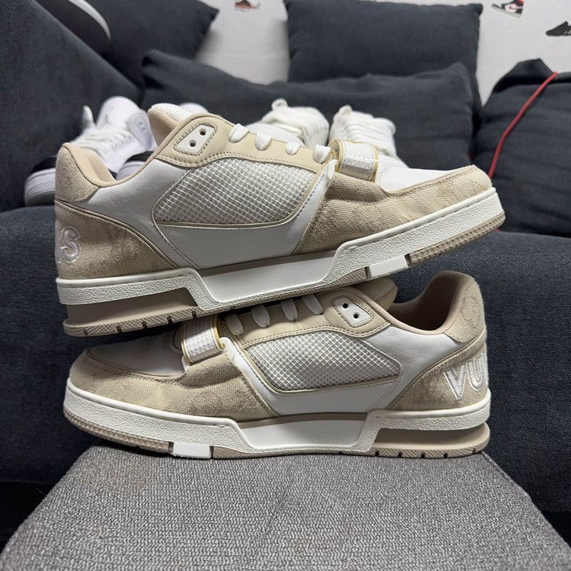 Louis Vuitton Louis Vuitton Low-Top Trainer - Khaki Colorway -2508 Size US 9.5 / EU 42-43 - 7 Thumbnail