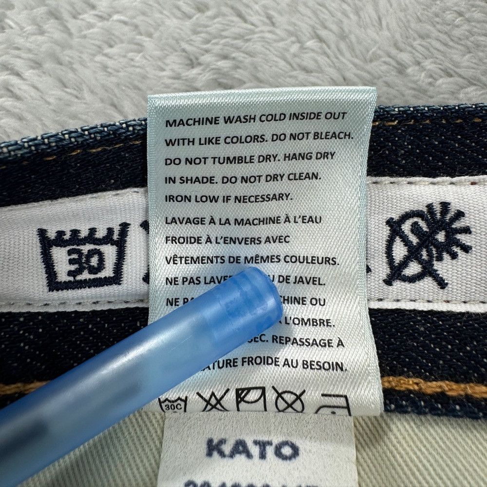 KATO Kato NWT 14 oz 4 way stretch selvedge "the pen" slim men's Size US 34 / EU 50 - 8 Thumbnail