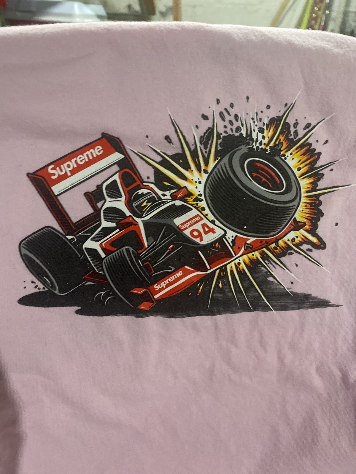 Japanese Brand × Supreme × Vintage Supreme Cotton Graphic Racing Tee Size US S / EU 44-46 / 1 - 1 Thumbnail