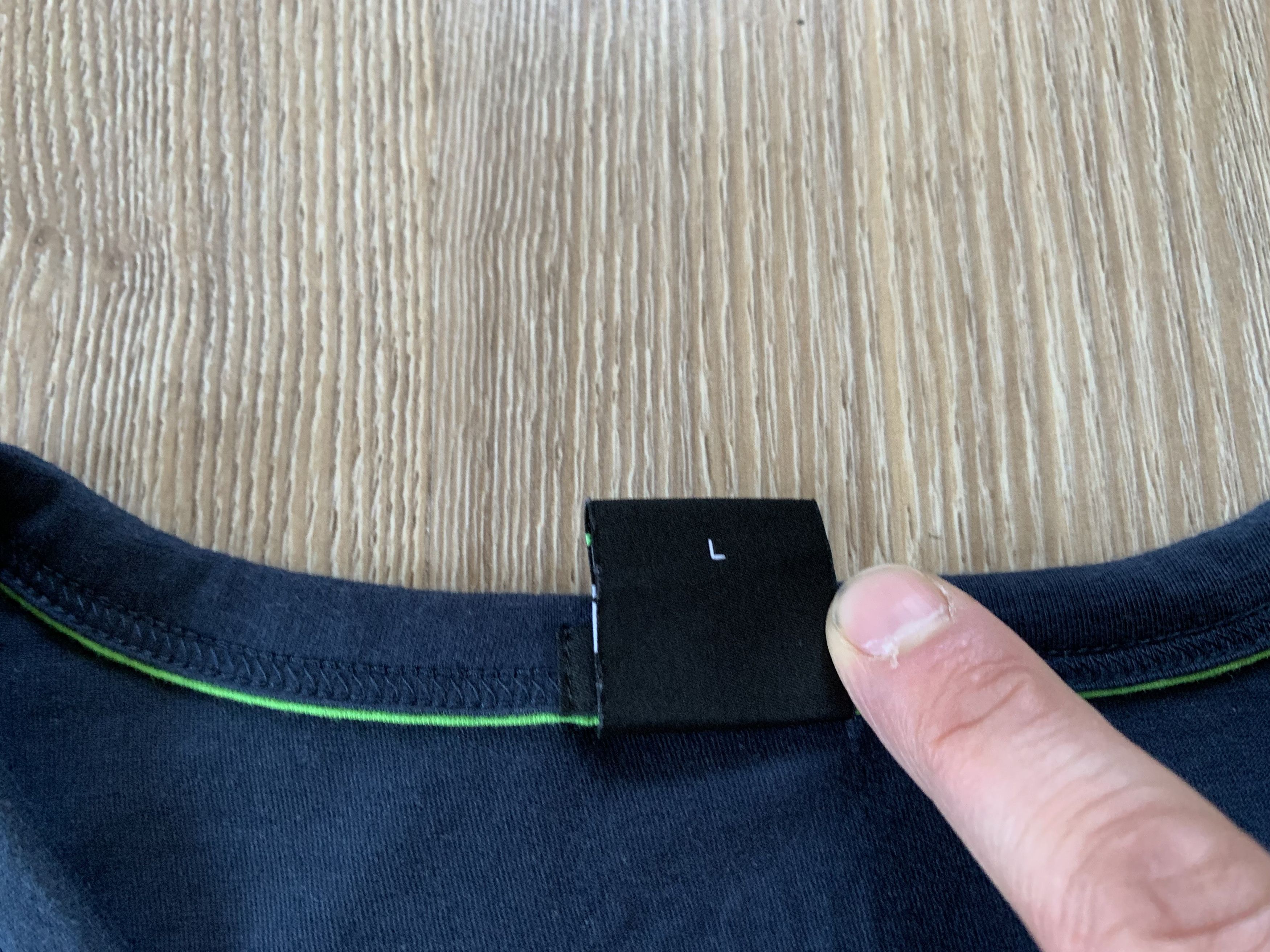 Hugo Boss Hugo Boss Green Slim Fit Blue Big Logo T Shirt Size US L / EU 52-54 / 3 - 10 Thumbnail