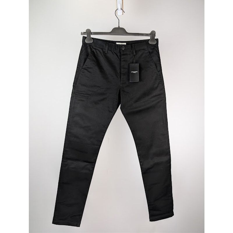 Saint Laurent Paris o1rshd1 Slim Fit Cotton Chino Pants in Black Size US 32 / EU 48 - 1 Thumbnail