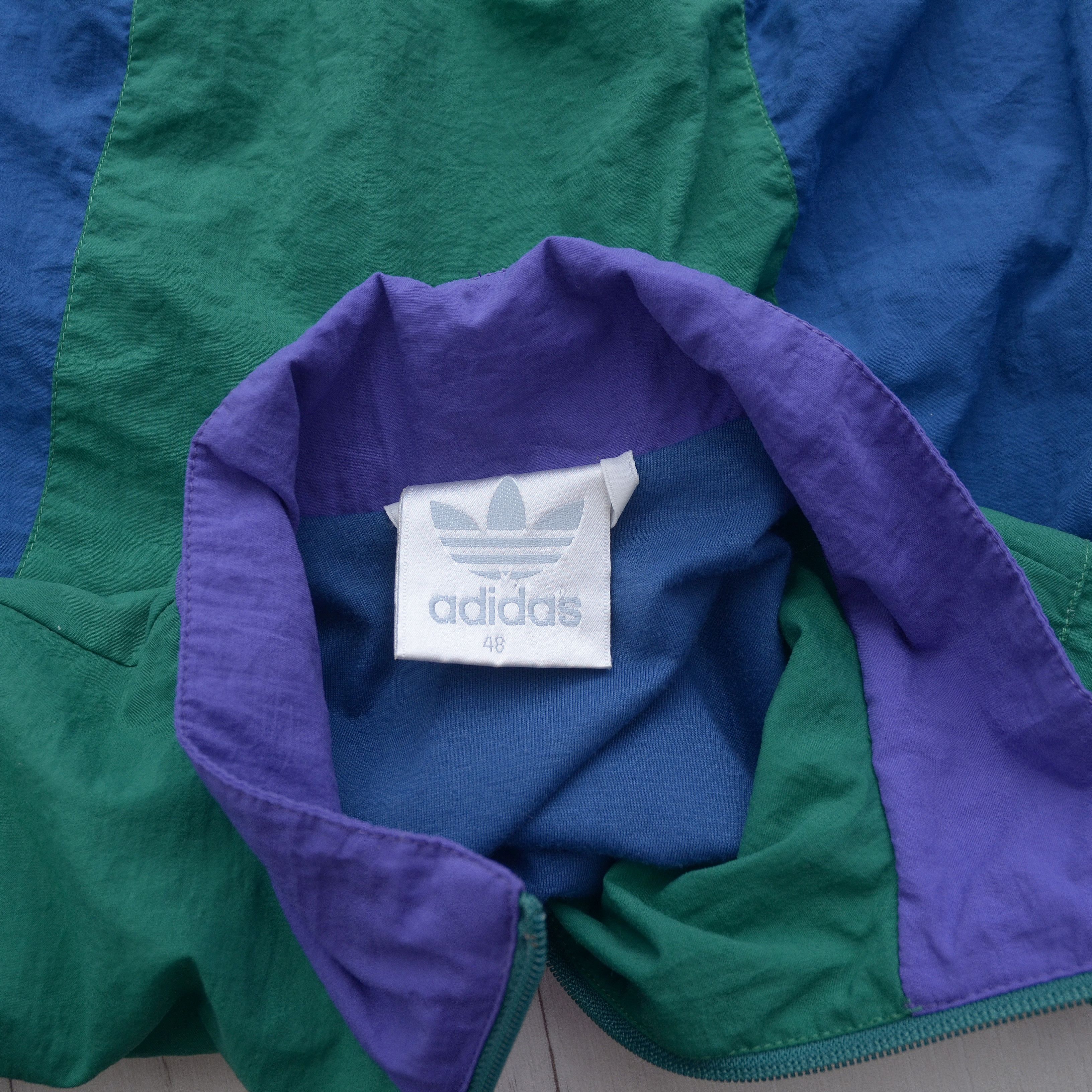 Adidas × Vintage Vintage 90s Adidas Tracksuit Set Track Jacket Pants M-S Rare Size 48R - 15 Thumbnail