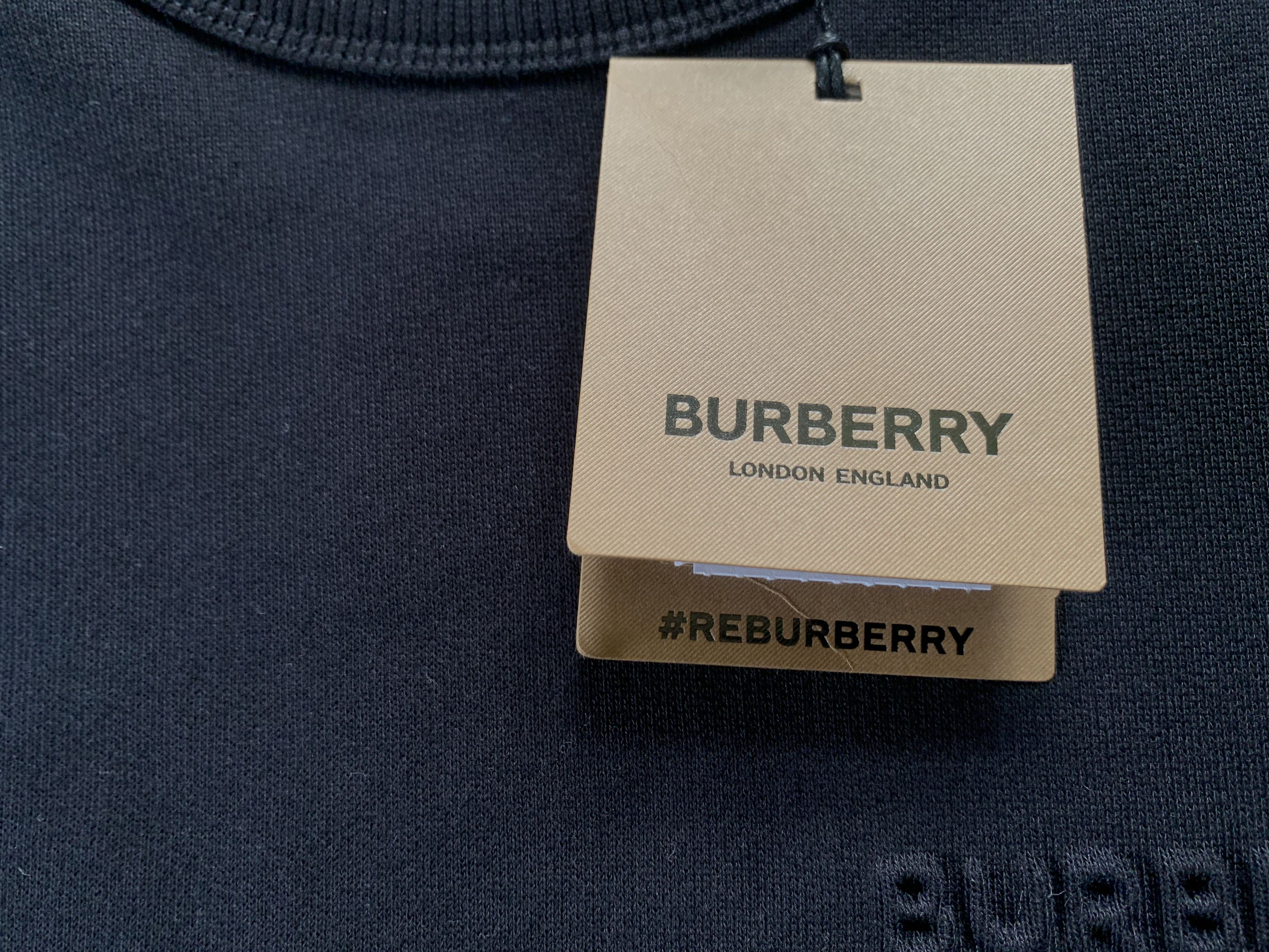 Burberry Burberry Cotton Black Crew Neck Sweatshirt Size US M / EU 48-50 / 2 - 7 Thumbnail