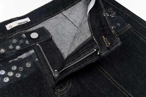 Hypebeast × Japanese Brand × Jean Pants Men's street-rocking loose wide-leg hip-hop jeans Size US 32 / EU 48 - 4 Thumbnail