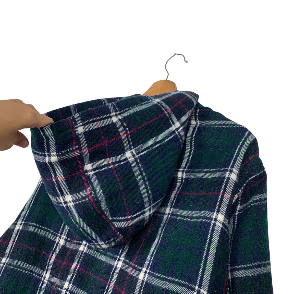 Vintage ZIPPO Green Checked Zipper Hoodie Jacket #2262-C100 Size US L / EU 52-54 / 3 - 9 Thumbnail