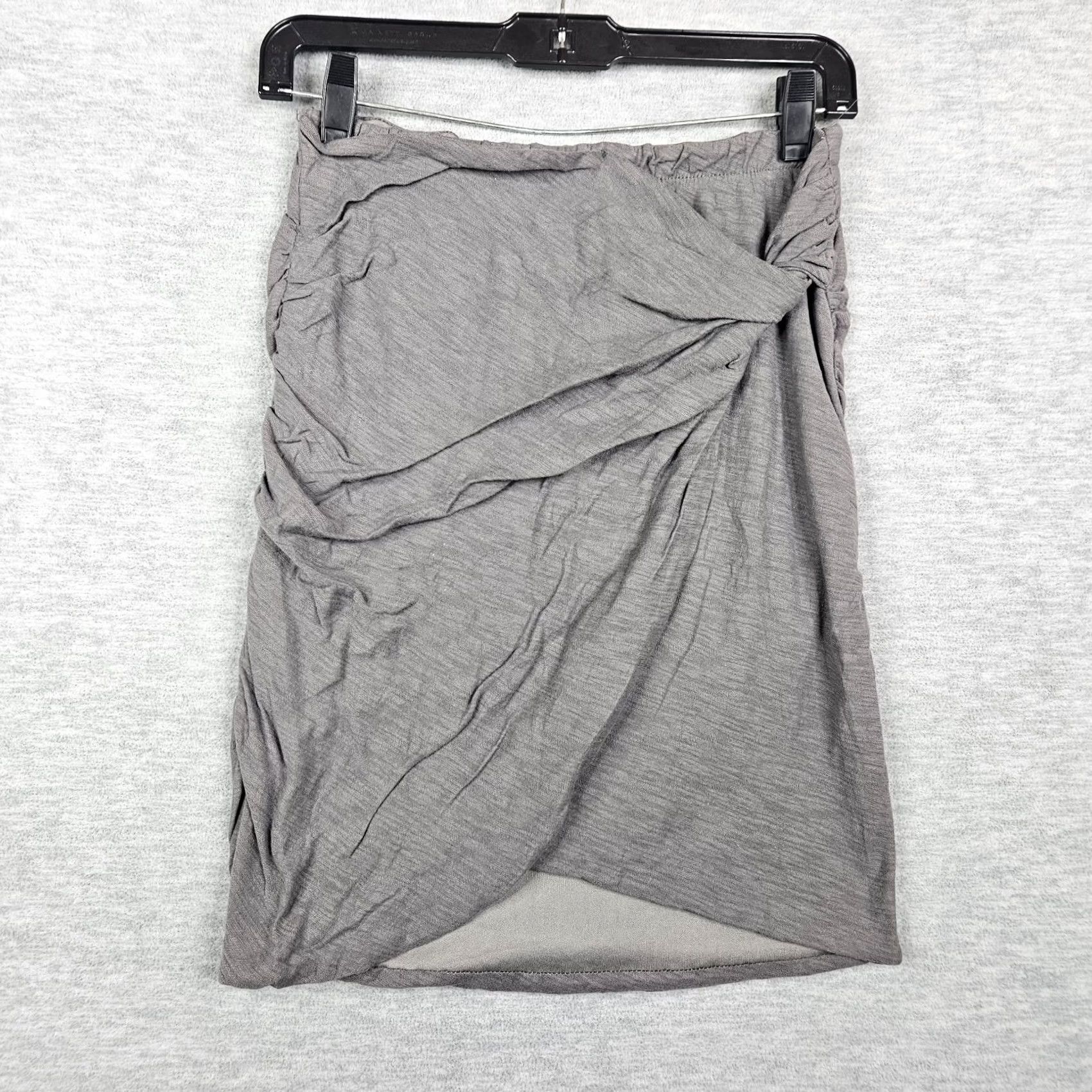 Vintage PURSUE Women's Gray Side Ruched Lined Mini Skirt Size M NEW Size 32" / US 10 / IT 46 - 2 Thumbnail