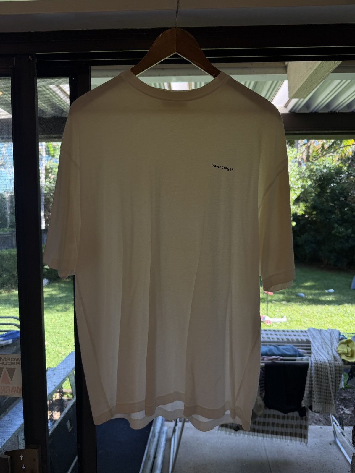 Balenciaga Baleciaga pocket logo - white Size M / US 6-8 / IT 42-44 - 1 Thumbnail