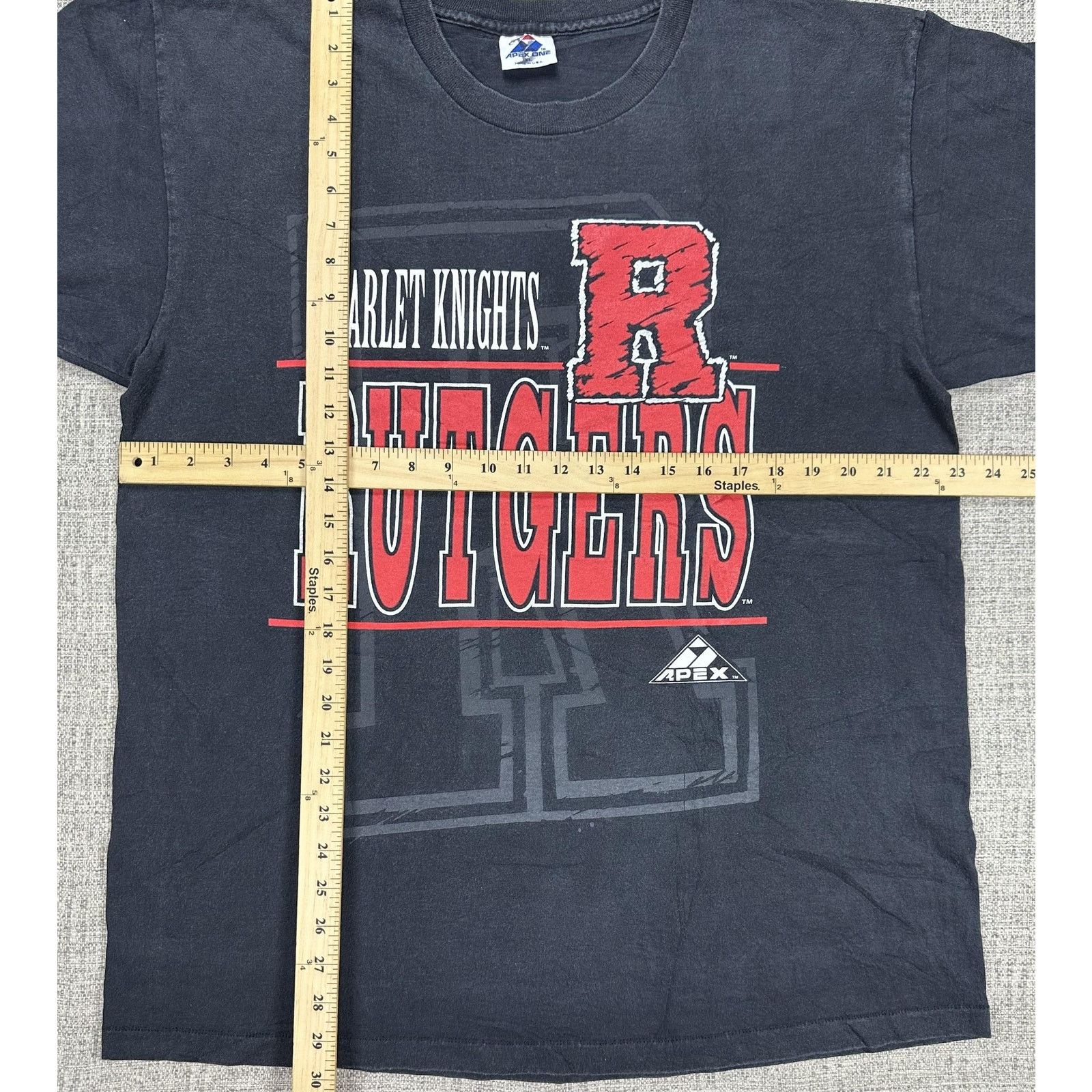 Apex One Rutgers Scarlet Knights Shirt Sz XL Big R Apex One 90s Size US XL / EU 56 / 4 - 3 Thumbnail