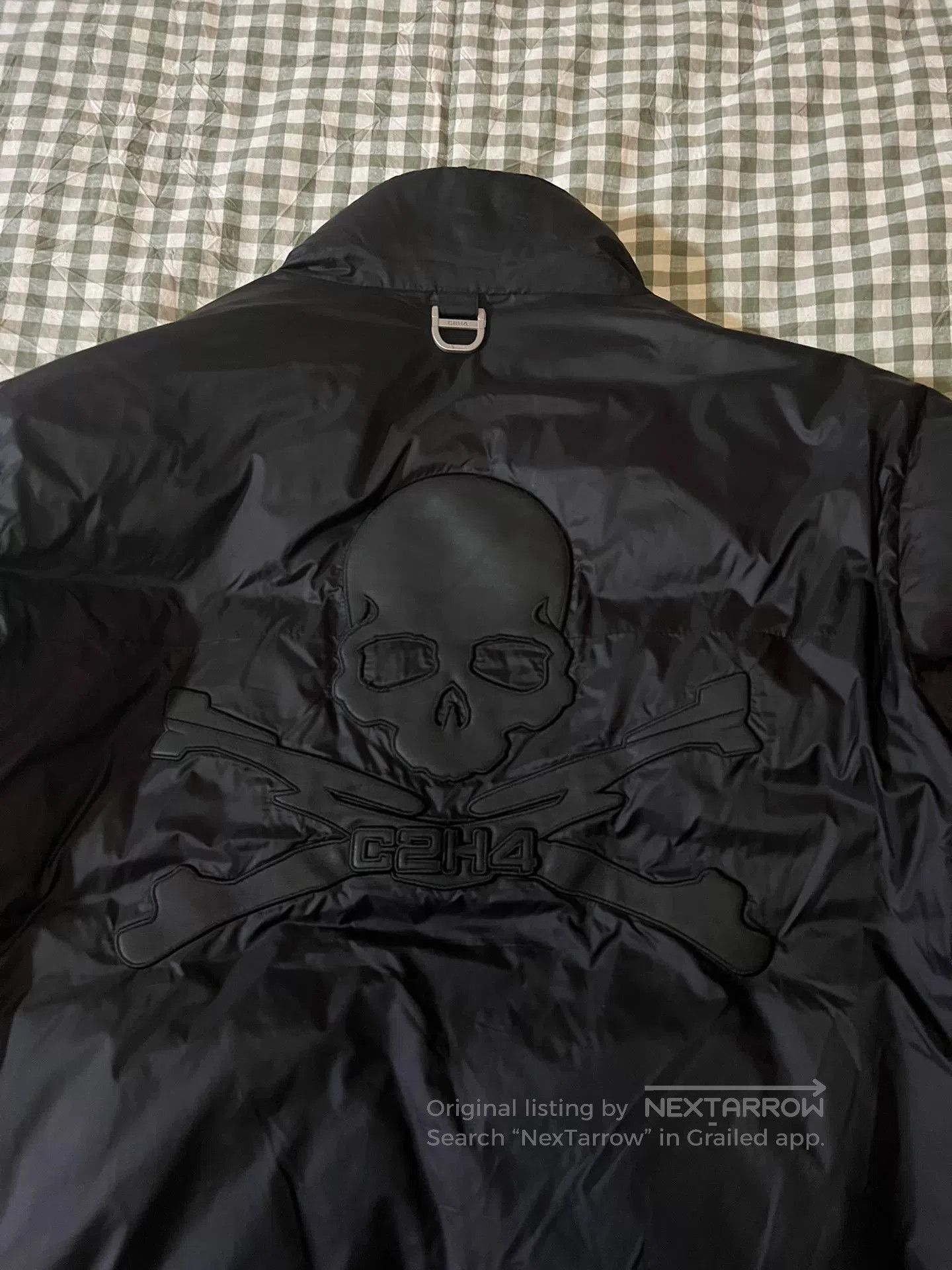 C2H4 oversized black metallic skeleton puffer jacket. Size US S / EU 44-46 / 1 - 5 Thumbnail
