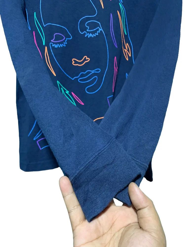 Japanese Brand Y2k X-girl face sketch big logo longsleeve japanese style Size M / US 6-8 / IT 42-44 - 3 Thumbnail