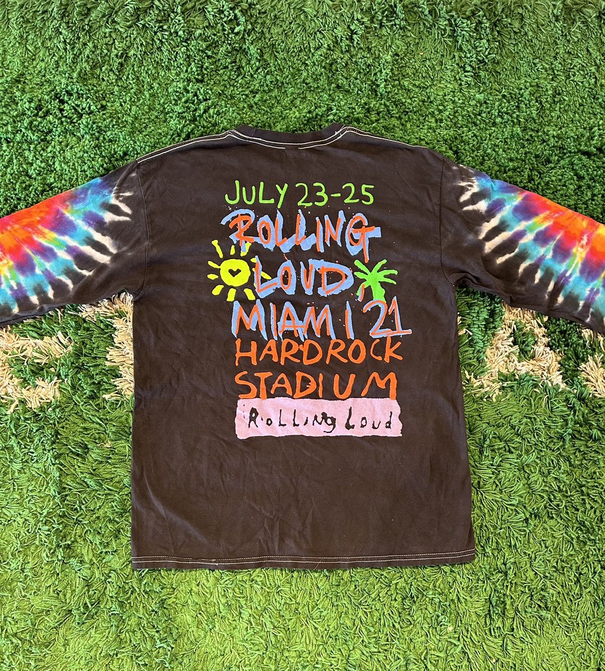 Kanye West × Rolling Loud × Travis Scott Rolling Loud Miami 21’ Long Sleeve Tee Size US L / EU 52-54 / 3 - 7 Thumbnail