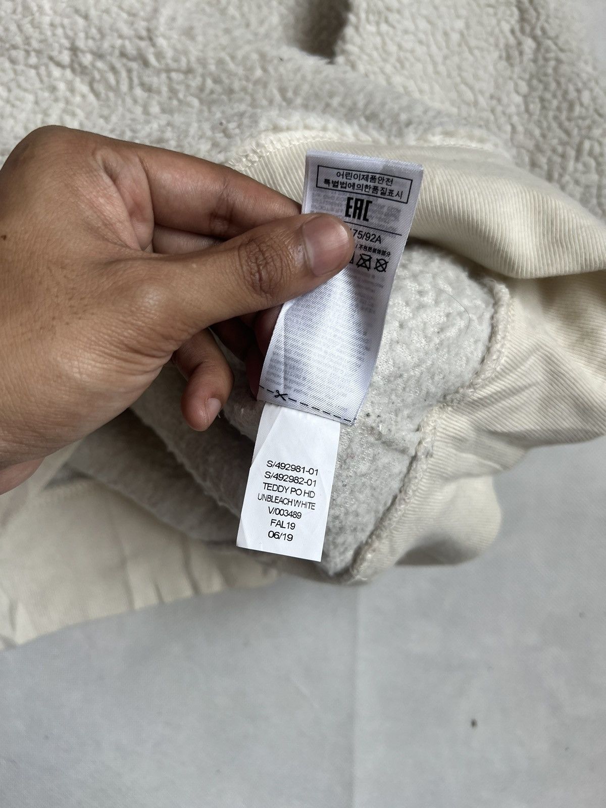 Gap Gap Fleece Sherpa Lining White Pullover Hoodie Size US S / EU 44-46 / 1 - 4 Thumbnail