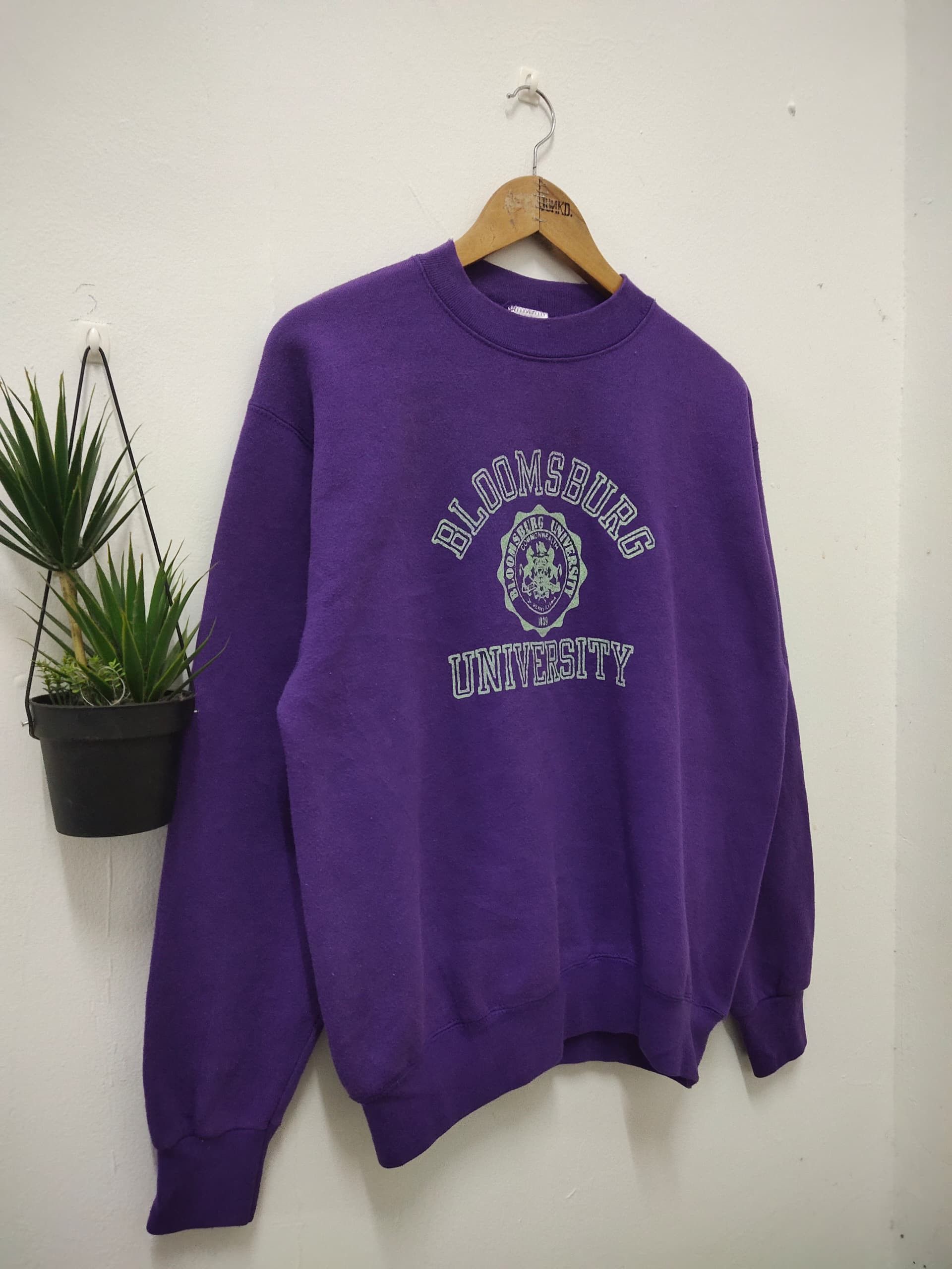 Vintage Vintage 90s Bloomburg University College crewneck sweatshirt Size US XL / EU 56 / 4 - 3 Thumbnail