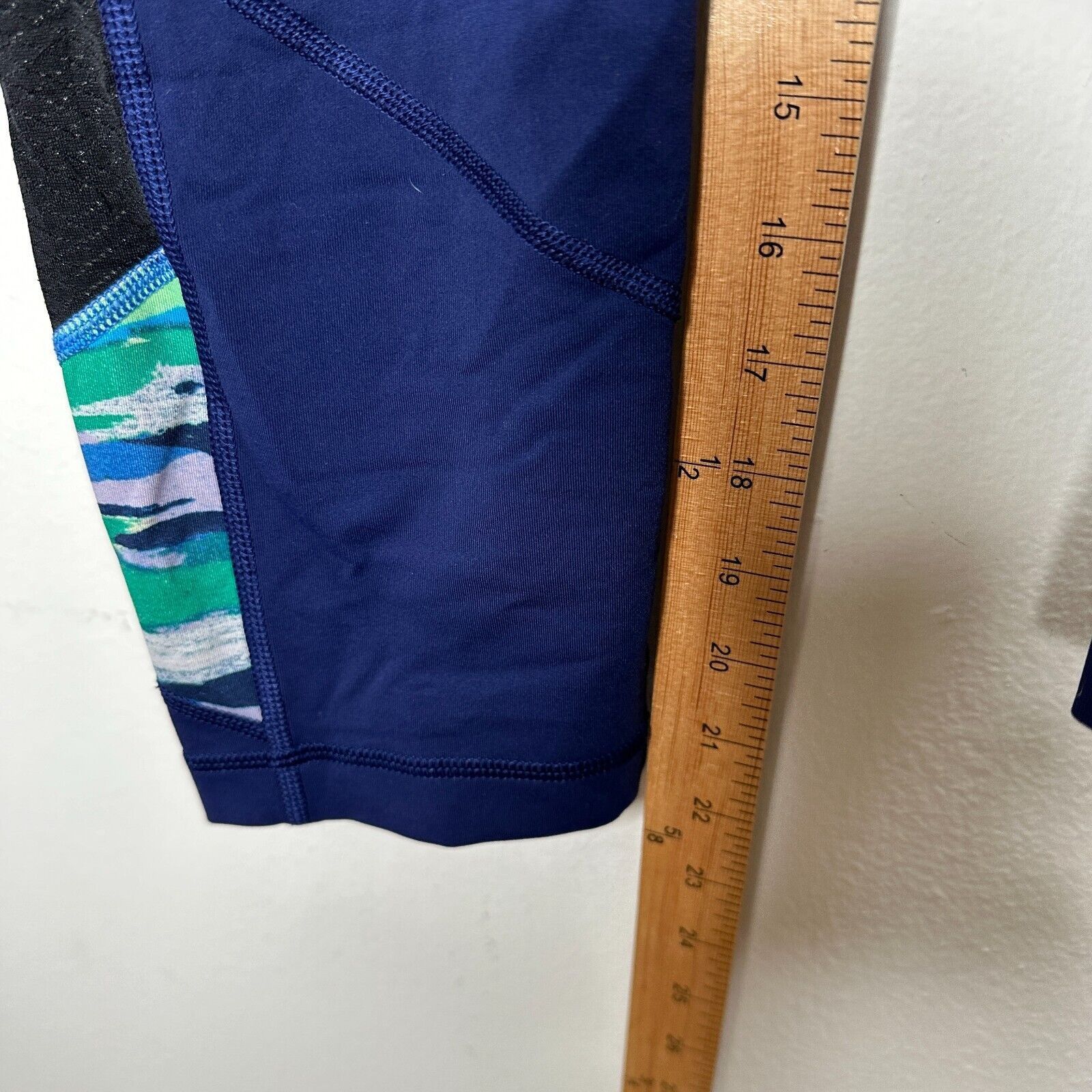 Lululemon Lululemon Pace Rival Hero Blue Seven Wonders Crop Legging 8 Size 30" / US 8 / IT 44 - 10 Thumbnail