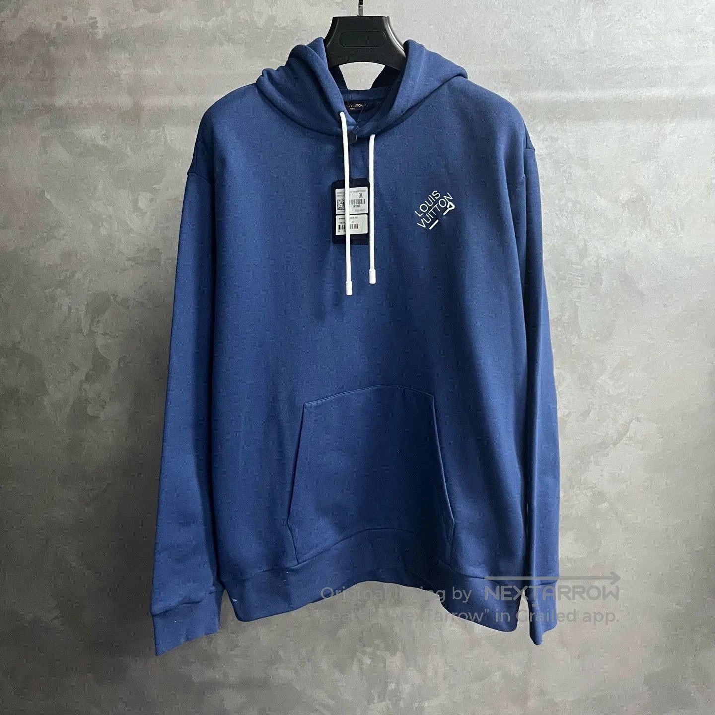 Louis Vuitton louis vuitton blue logo hoodie with drawstring. Size US XXL / EU 58 / 5 - 1 Thumbnail