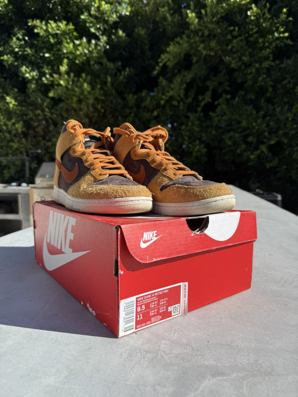 Nike Nike Dunk High Russet Brown Size US 9.5 / EU 42-43 - 2 Thumbnail