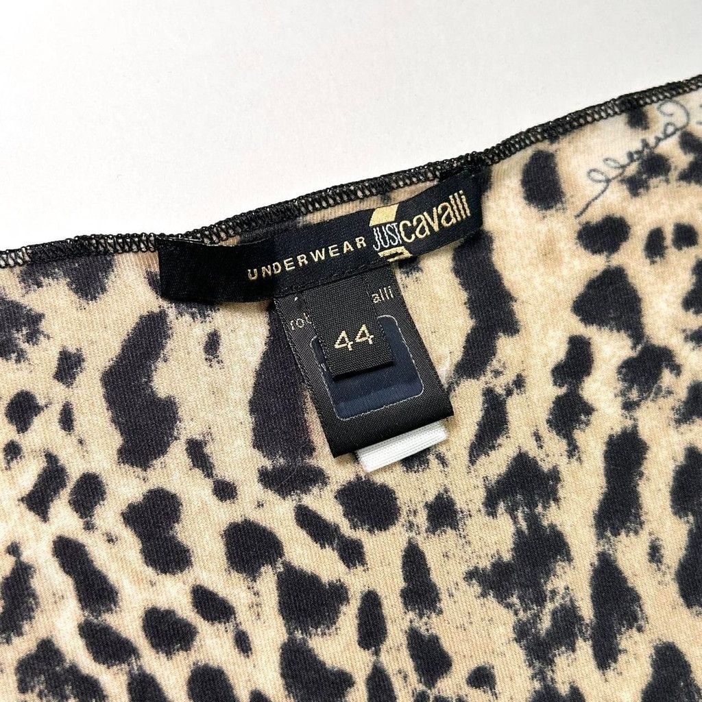Just Cavalli y2k Cavalli brown and black cheetah print long sleeve top Size M / US 6-8 / IT 42-44 - 3 Thumbnail