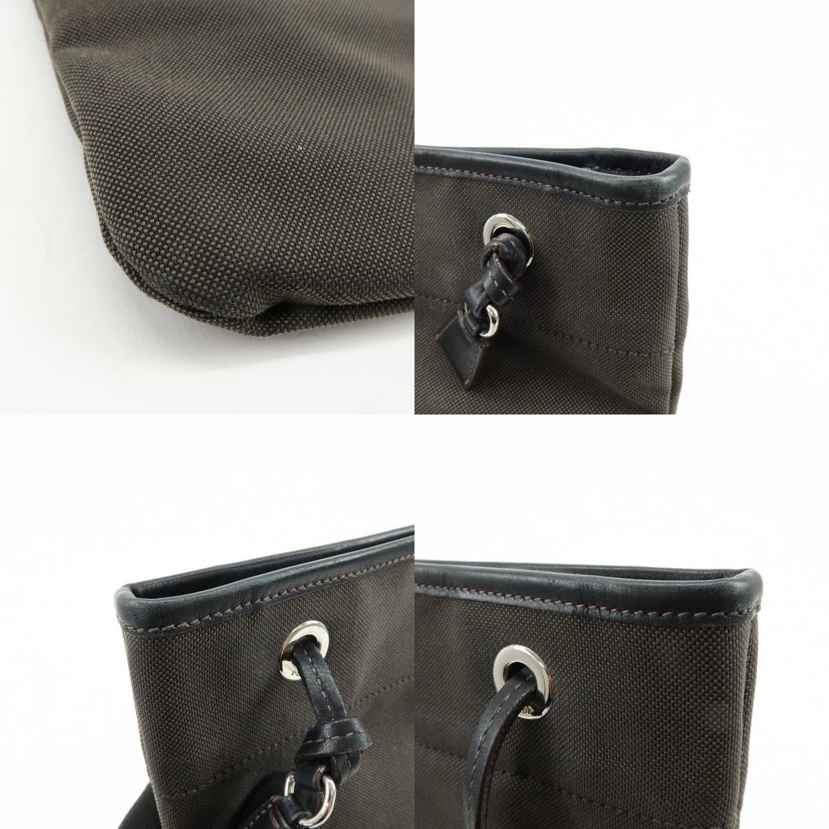 Prada Prada Logo Jacquard Crossbody Bag Dark Brown Size ONE SIZE - 6 Thumbnail
